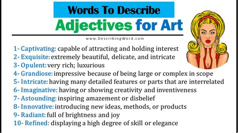 how to describe art: exploring the essence of beauty through words