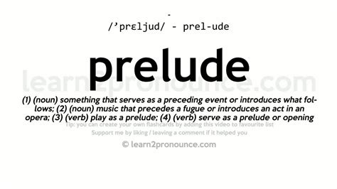 prelude definition music The interplay of language and melody in storytelling.