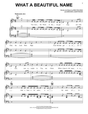 what a beautiful name piano sheet music: What if the melody of the piano could speak?